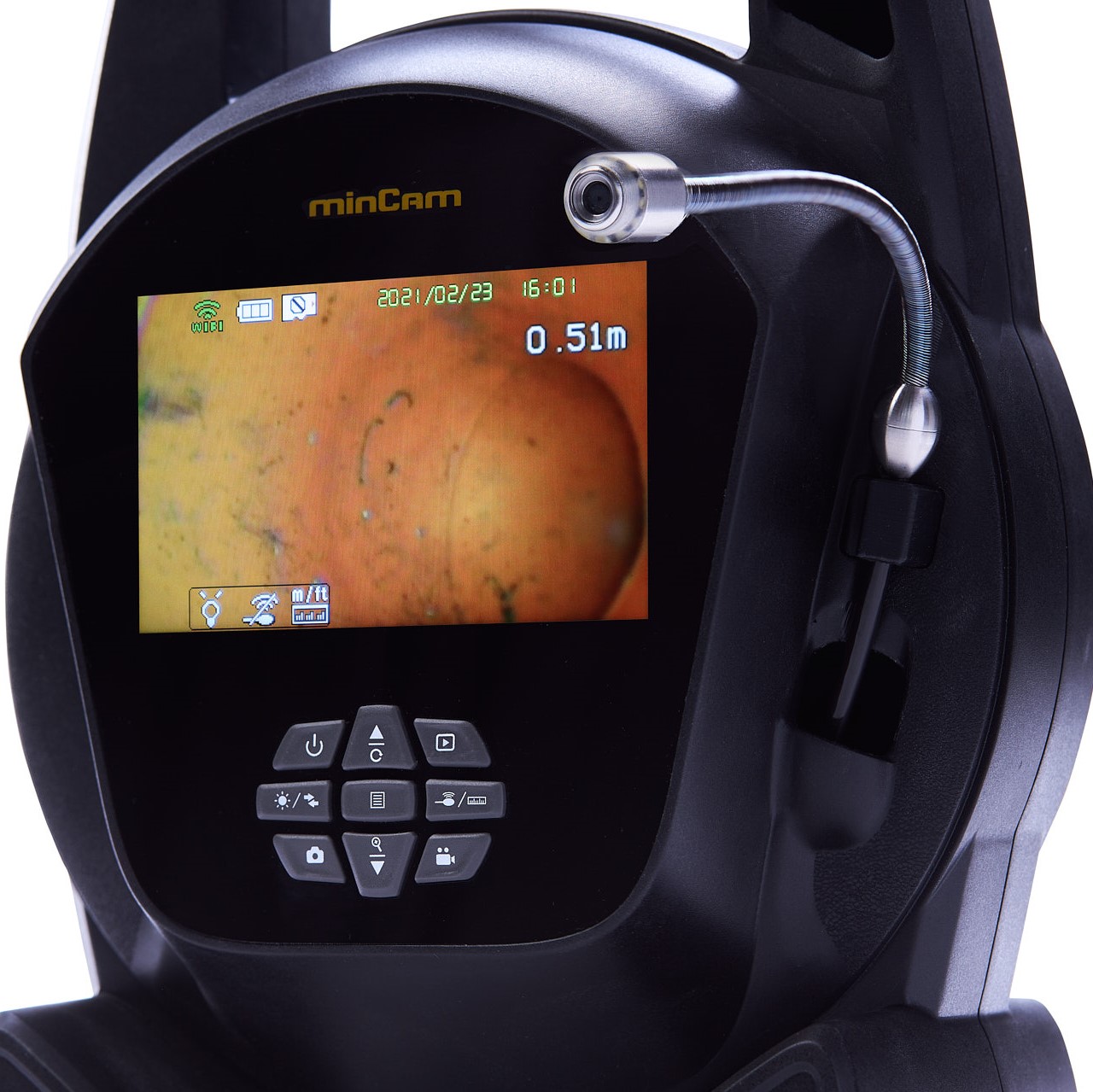 mincord portable pipe inspection camera